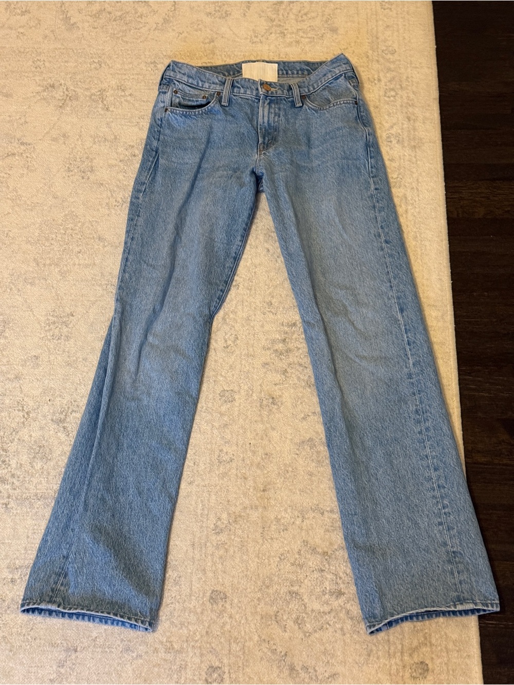 Mother Denim Lightwash Low Rise Jeans